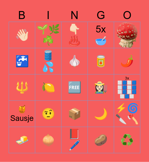 Dagelijkse Kost 2025 Bingo Card