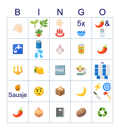 Dagelijkse Kost 2025 Bingo Card