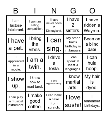 Bingo Card