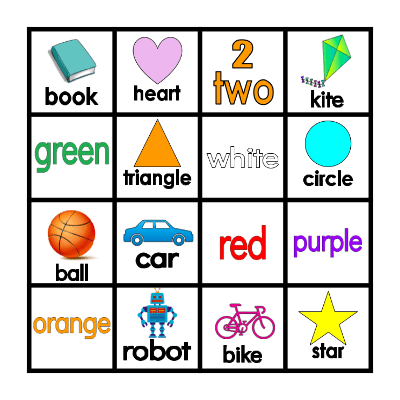 Bingo Vocabulary Bingo Card