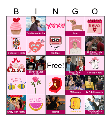 Valentine's Day Bingo Card
