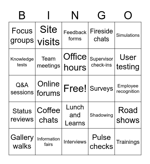 CPDP - Engagement Tactics Bingo Card