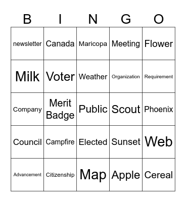Citizenship & Communication Bingo Card