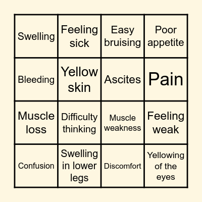BINGOing TO HEALTH Bingo Card