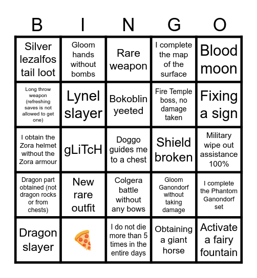 OGRE Bingo 30/1/25 Bingo Card