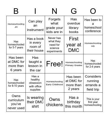 Divine Mercy Co-op Bingo Card
