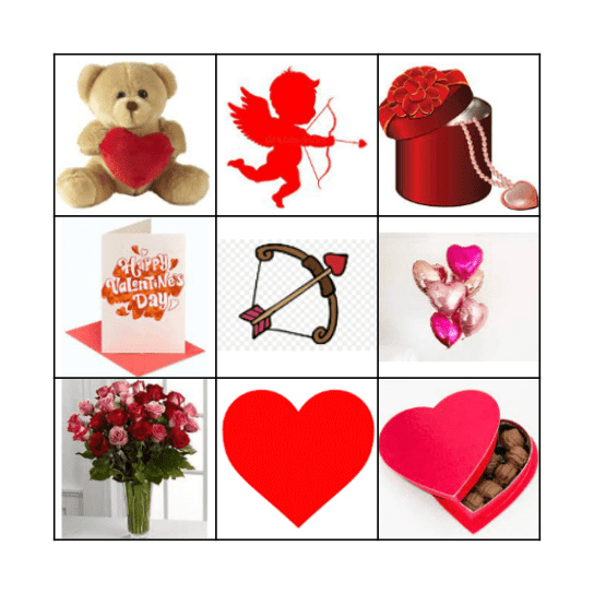 Valentine Bingo Card
