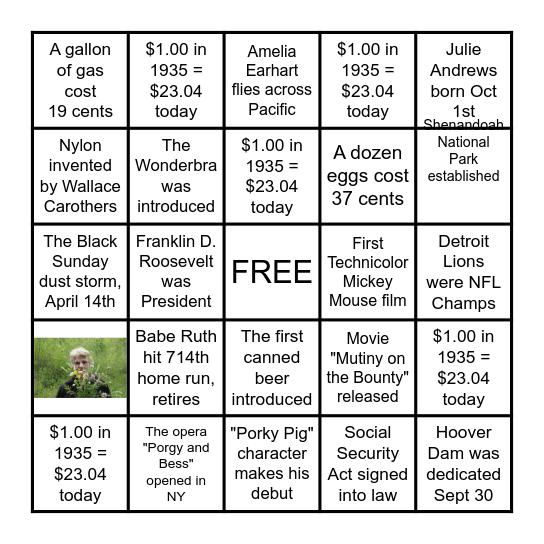HAPPY 90th BIRTHDAY!!! Bingo Card