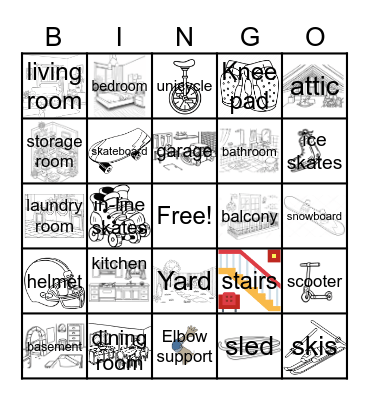 My home Bingo Card