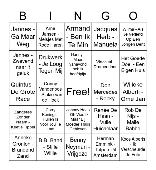 Piraten Bingo Card