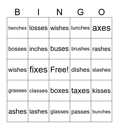 -es Bingo Card