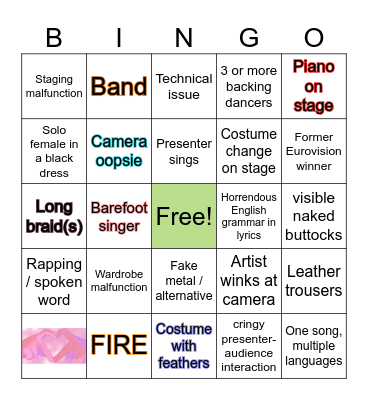 NF Bingo Card