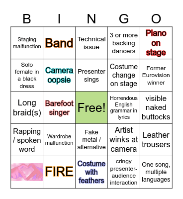 NF Bingo Card