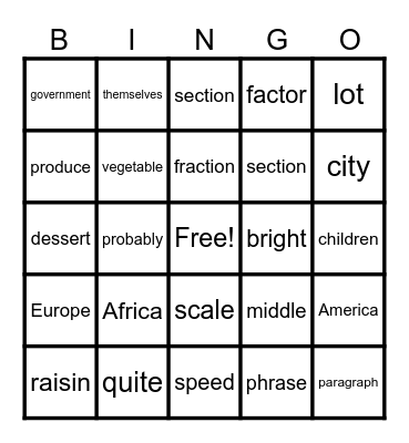 MBC Bingo Card
