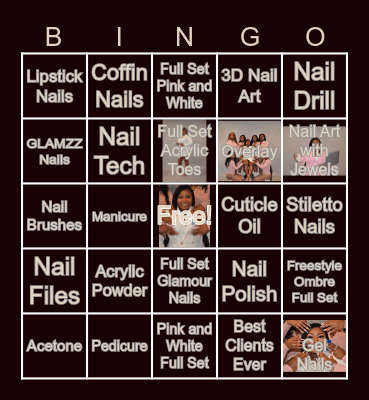 GLAMZZ Nails Bingo Card