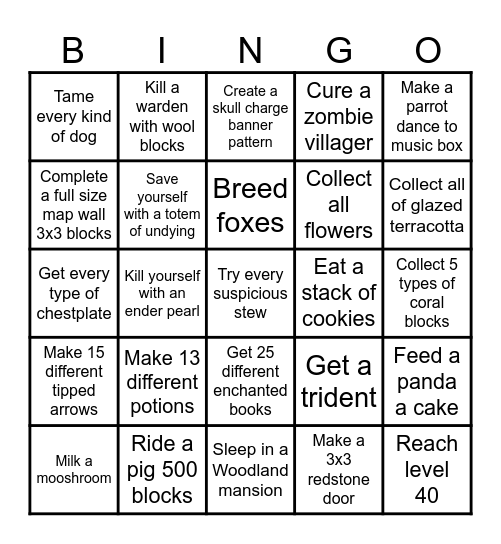 Couples bingo MC Bingo Card