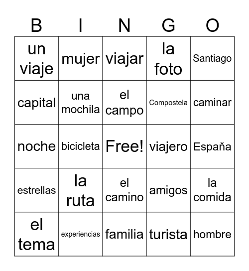 Bingo Card