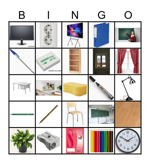Substantiv i klasserommet Bingo Card