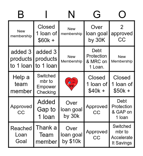 Valentine Bingo Card