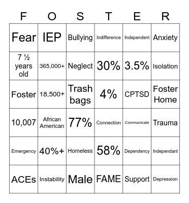 Fostering Education In Color Bingo Card