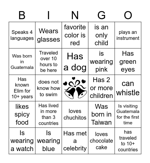 Find Someone Who... Bingo Card