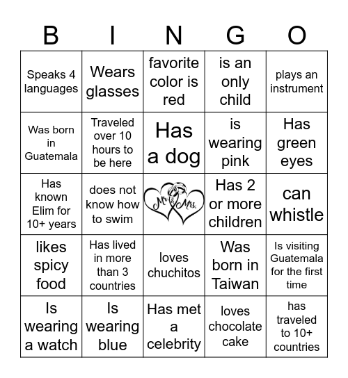 Find Someone Who... Bingo Card
