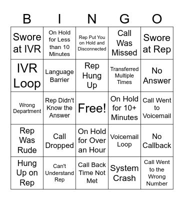 WTM Call Bingo Card