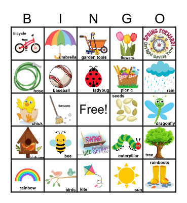Spring Bingo Card