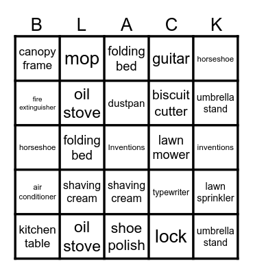 Black History Bingo Card