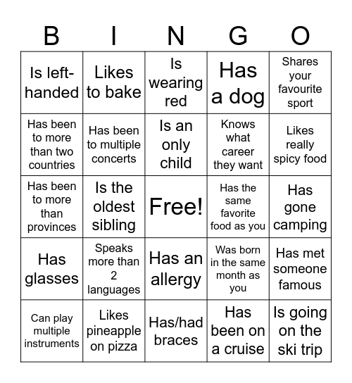 Icebreaker Bingo: Find Someone Who Bingo Card