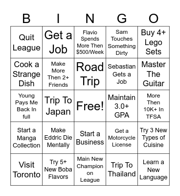 2025 Bingo Card