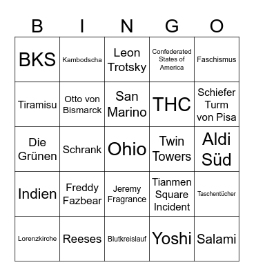 Saopau Bingo Card