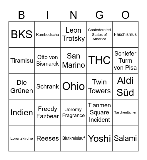 Saopau Bingo Card