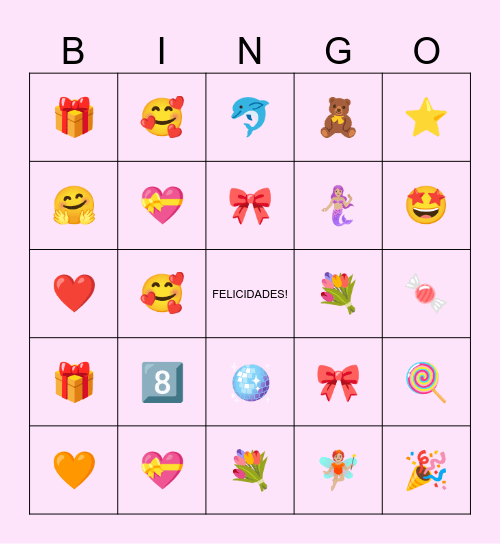 ✨CUMPLE CAROLINA✨ Bingo Card