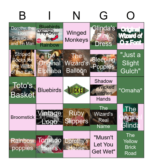 Wicked Bingo Card