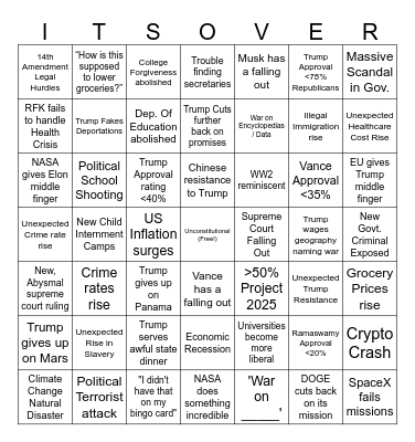 TRUMP BINGO Card