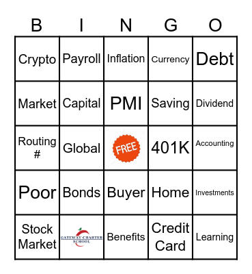 Dr. Patterson's Finance Bingo Card