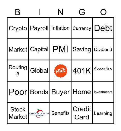 Dr. Patterson's Finance Bingo Card
