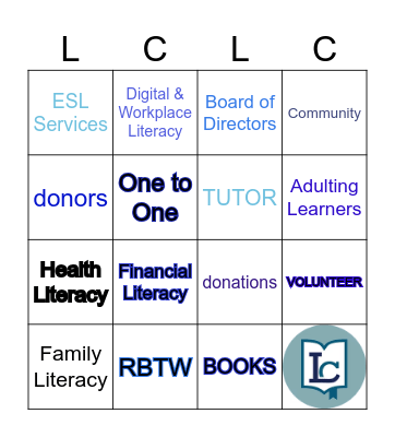 Lee County Literacy Coalition Board BINGO Card