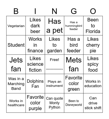 Belt a Beer with Brad Bingo Card