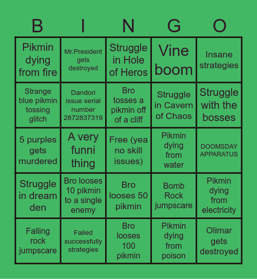 THE ULTIMATE DANDORI ISSUE BINGO CARD!!! Bingo Card