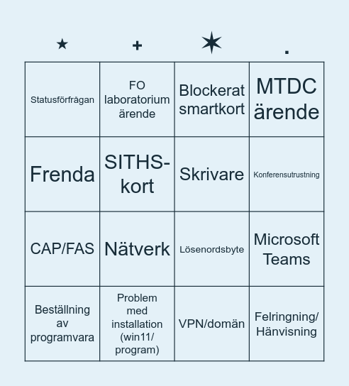 ⭒˚.𝔽𝕣𝕖𝕕𝕒𝕘𝕤𝕓𝕚𝕟𝕘𝕠₊˚⊹ Bingo Card