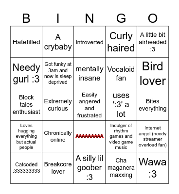 Cherry bingo! Bingo Card