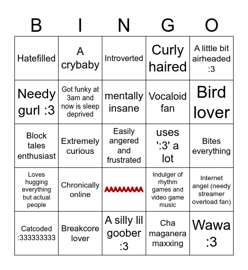 Cherry bingo! Bingo Card
