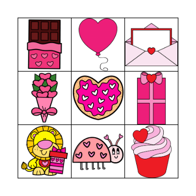 Valentine's Day Bingo Card
