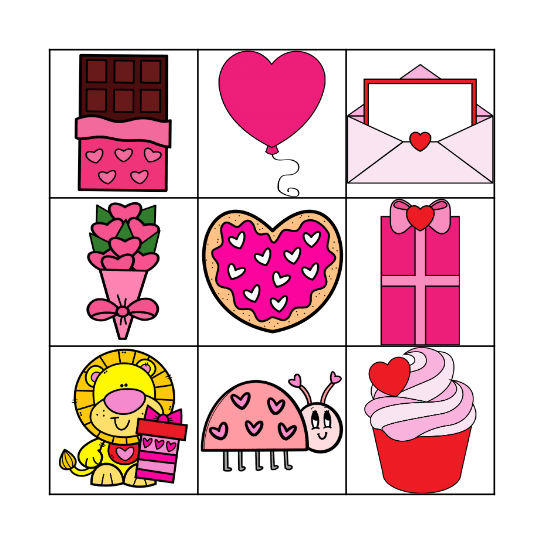 Valentine's Day Bingo Card