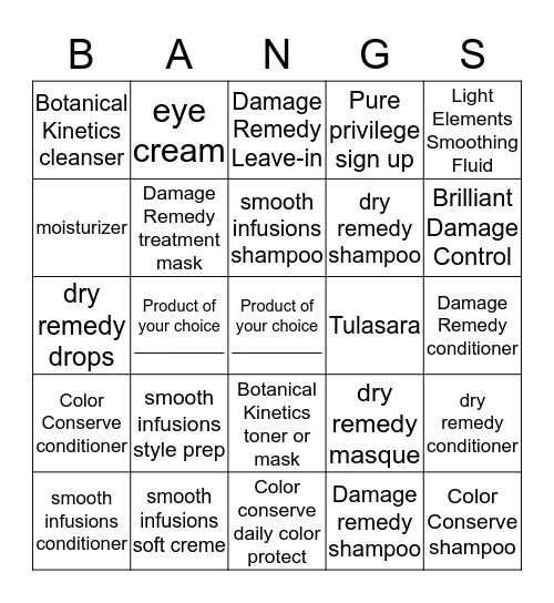 Institute Bingo Card