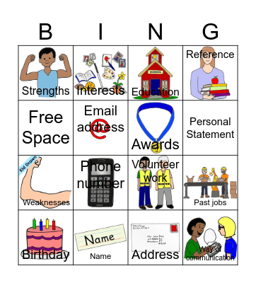 Resume BING Bingo Card