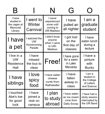 BINGO BASH Bingo Card