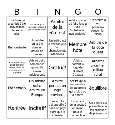 Bingo Bleu #59 - FR Bingo Card